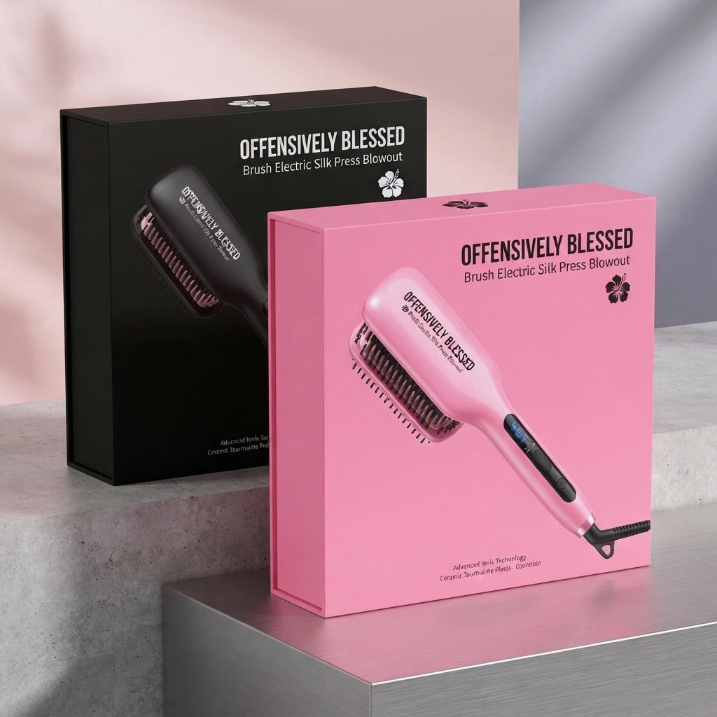 OB🌺Electric Silk Press Brush