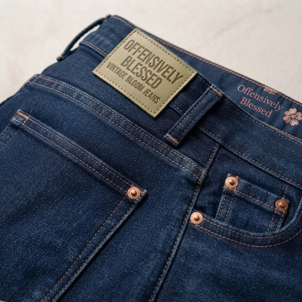 OB🌺Vintage Bloom Jeans