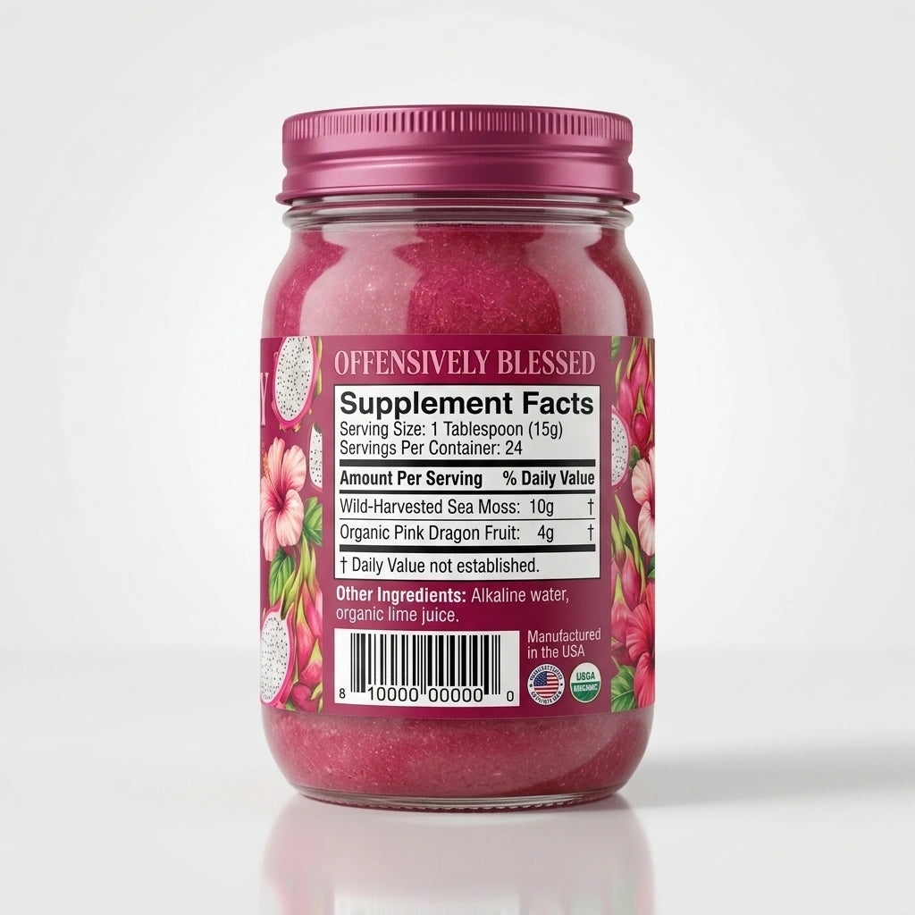 Offensively Blessed 🌺Dragon Fruit Sea Moss Gel