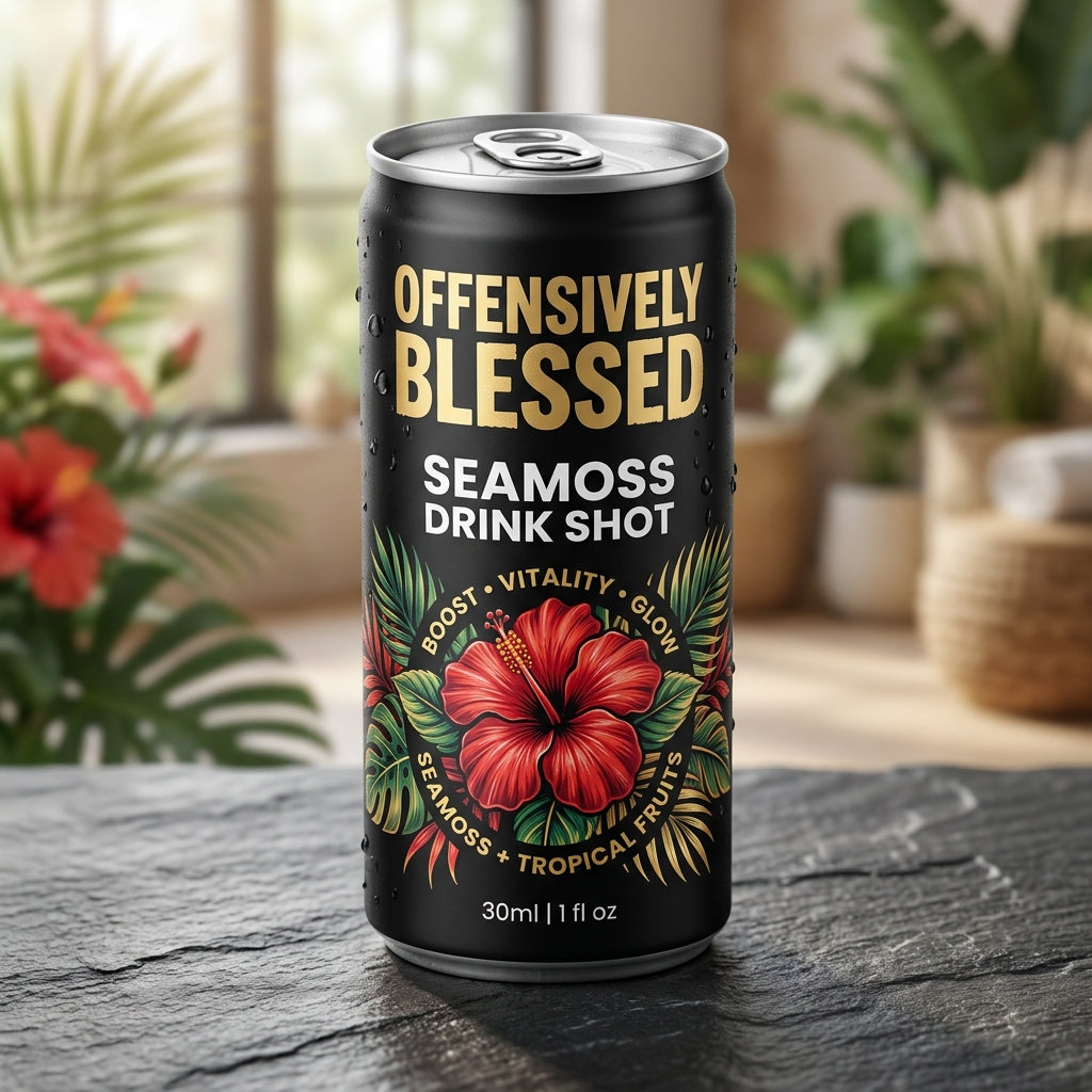 Offensively Blessed Seamoss Drink Shot