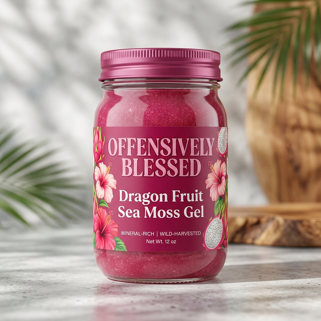 Offensively Blessed 🌺Dragon Fruit Sea Moss Gel