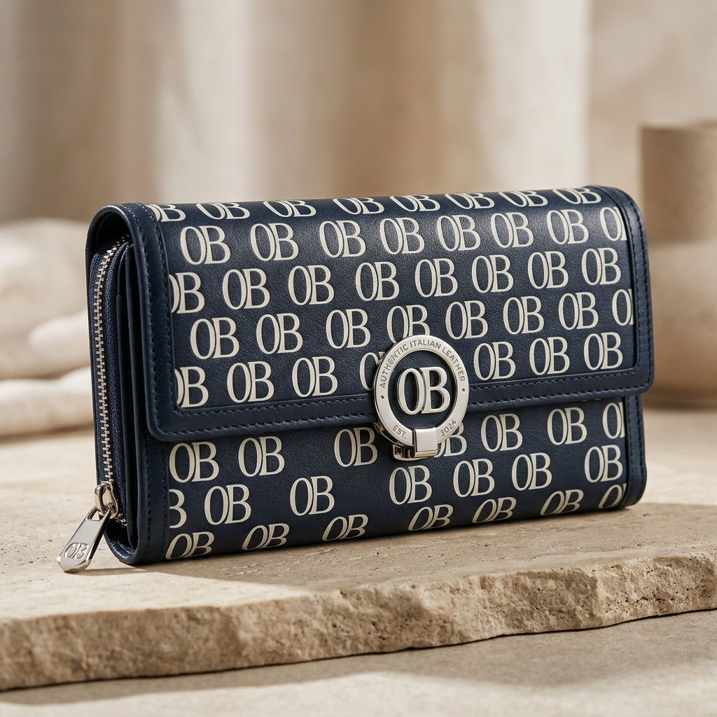 OB Monogram Continental Wallet