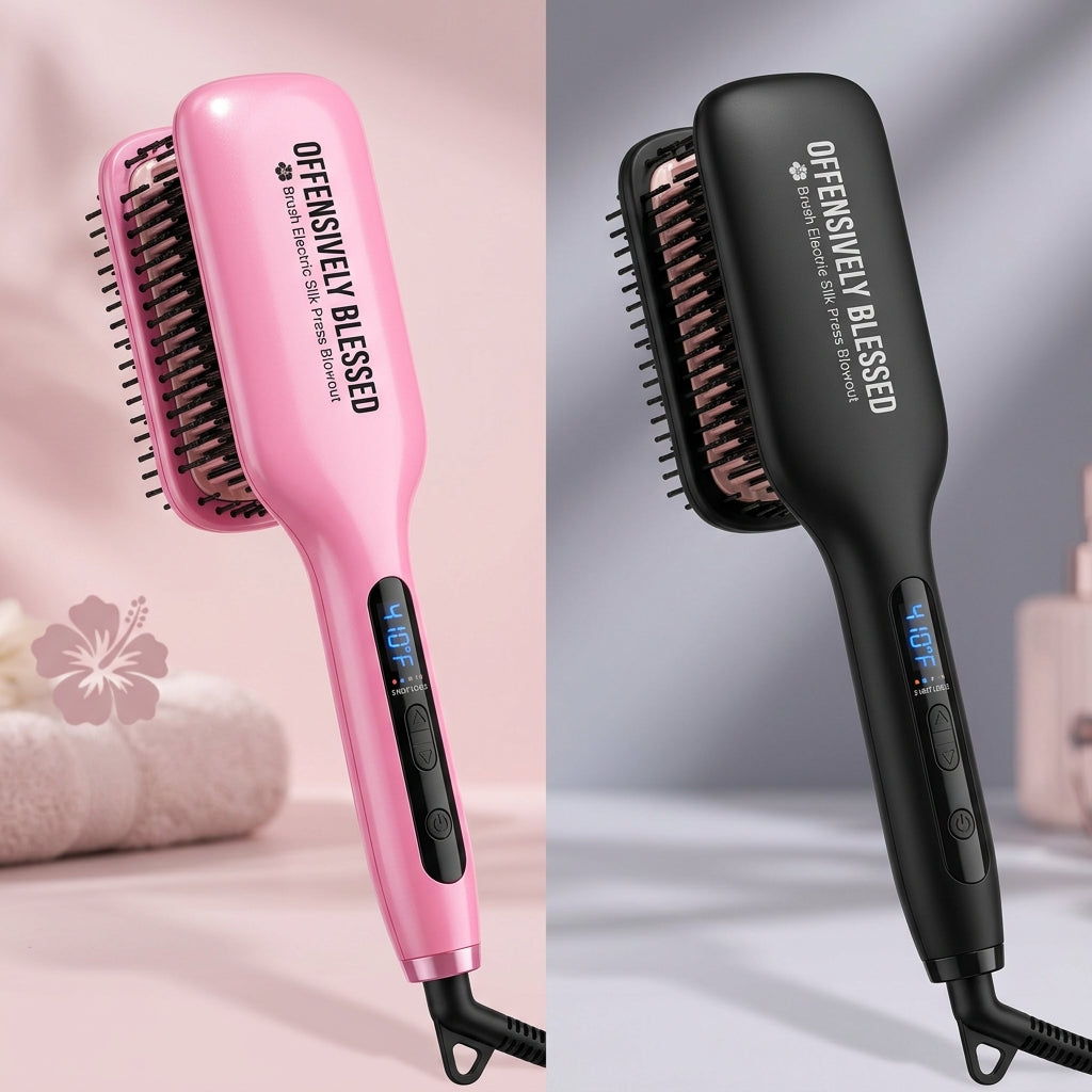 OB🌺Electric Silk Press Brush