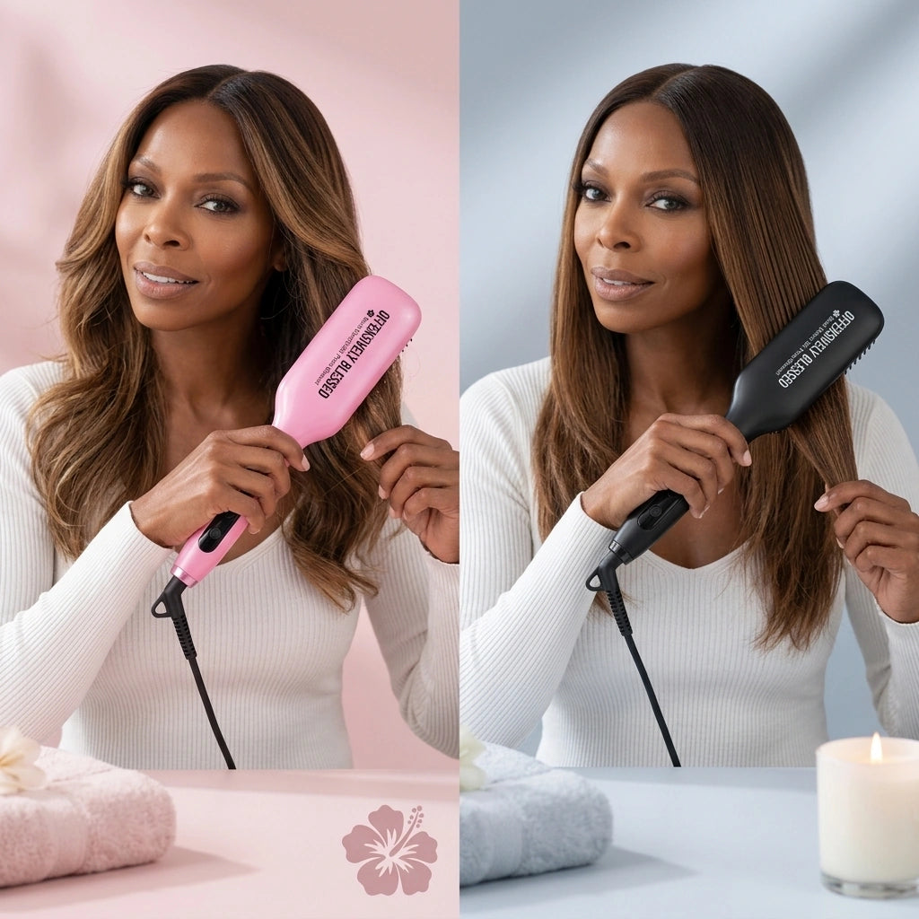 OB🌺Electric Silk Press Brush