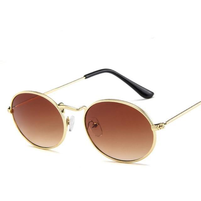 Stylish Round Sunglasses Vintage Design Oval Sunglasses For Women Luxury Circle Shaped Glasses For Women Anti-reflective Fashion Eyeglasses