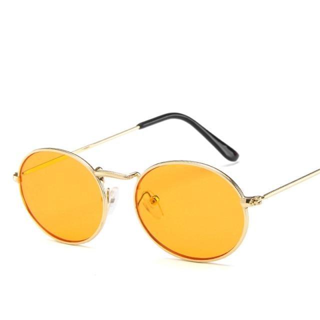 Stylish Round Sunglasses Vintage Design Oval Sunglasses For Women Luxury Circle Shaped Glasses For Women Anti-reflective Fashion Eyeglasses