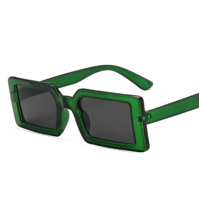 Vintage Brown Small Stylish Sunglasses Popular Colorful Retro Design Sunglasses For Women Luxury  Eyewear Cool Style For Women Rectangle Frame Sun Glasses