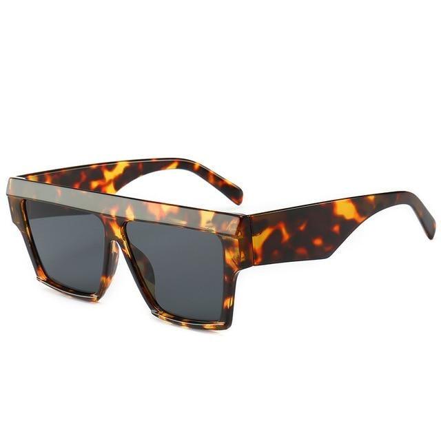 Women Flat Top Sunglasses New Men Square Shape New Classic Shades In Gradient Black Sun Glasses For Male New Fashionable Big Size Frame In Vintage Shape Eyewear