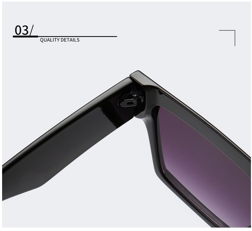 Women Flat Top Sunglasses New Men Square Shape New Classic Shades In Gradient Black Sun Glasses For Male New Fashionable Big Size Frame In Vintage Shape Eyewear