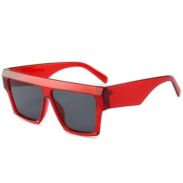 Women Flat Top Sunglasses New Men Square Shape New Classic Shades In Gradient Black Sun Glasses For Male New Fashionable Big Size Frame In Vintage Shape Eyewear